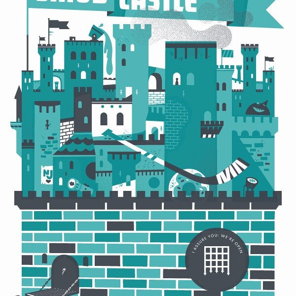 Kevin Smith SMODCASTLE silkscreen poster