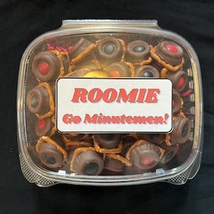 College Roomie Gift  Colored Chocolate Caramel Pretzel Bites