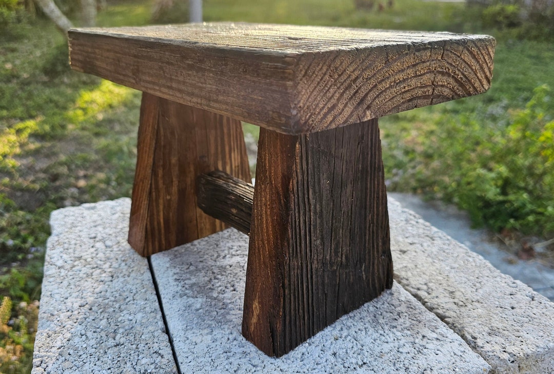 Reclaimed Wood Step Stool - Etsy