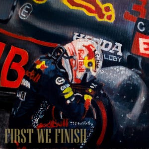 Abu Dhabi 2021 | Max Verstappen Oil Painting PRINT PREORDER