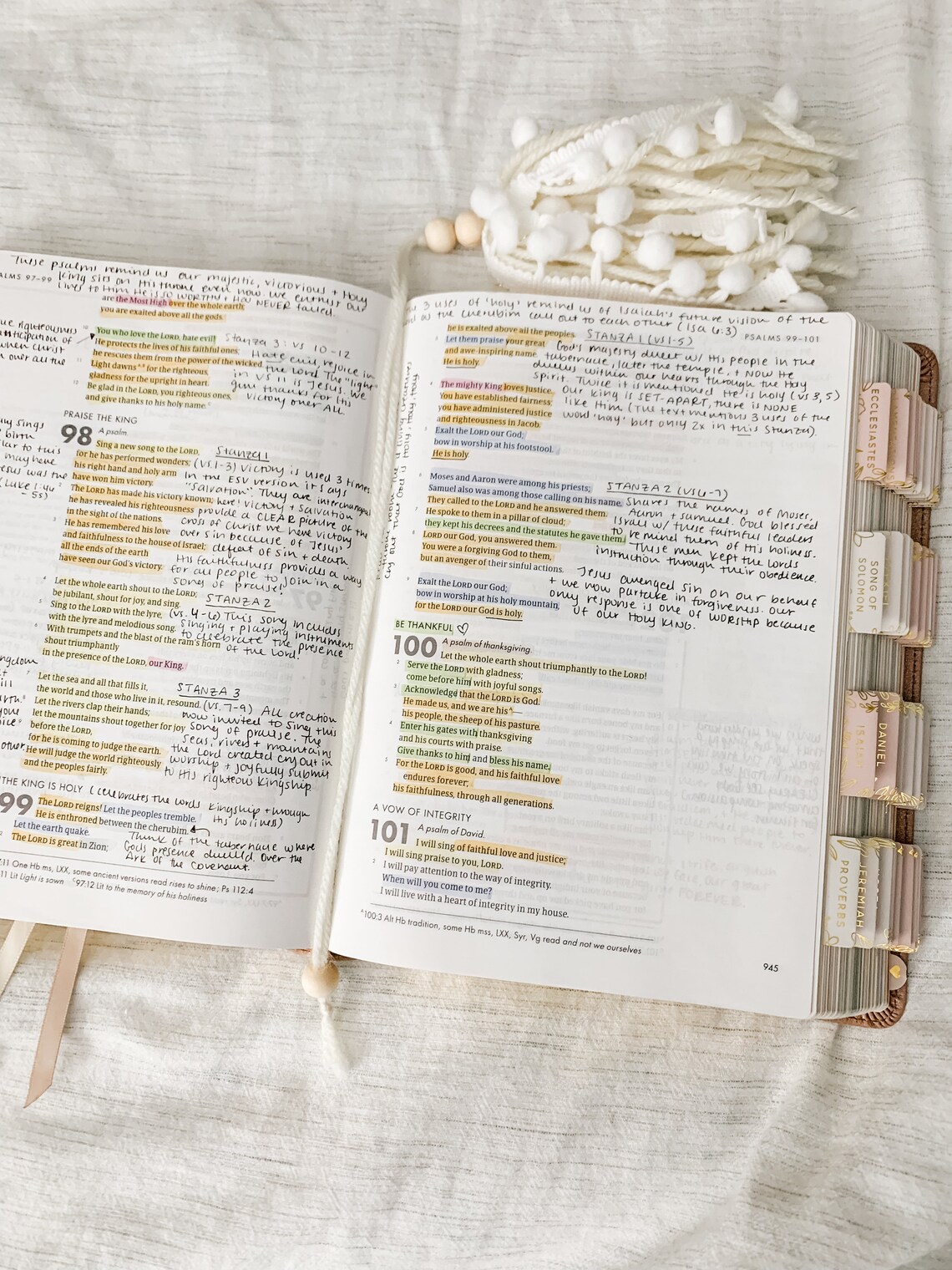 Bible Tassel Adjustable Bookmark Boho Bookmark Book Lover Gift Bible ...