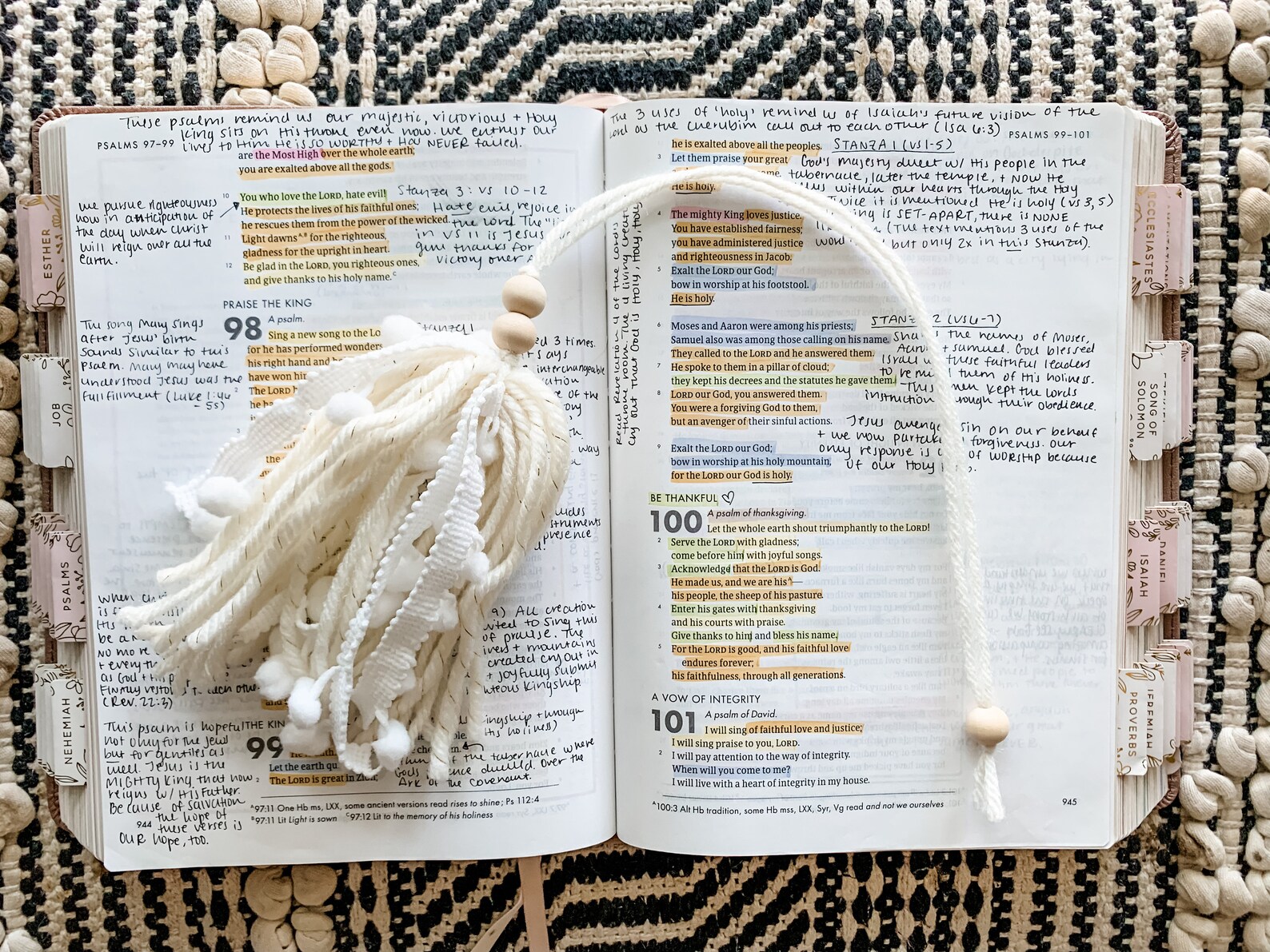Bible Tassel Adjustable Bookmark Boho Bookmark Book Lover Gift Bible ...