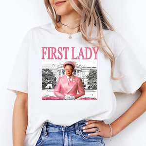 Funny Elon First Lady Cute Vintage T-Shirt, Elon Pink Funny Shirt, Funny Trump Shirt, Gifts For Him