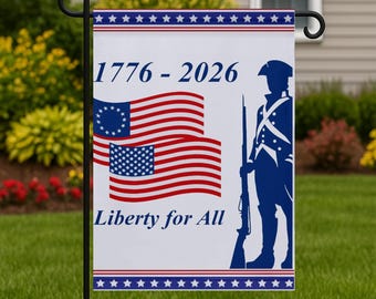 250th Anniversary Garden Flag – Patriotic USA Outdoor Decor