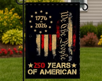 USA 250th Anniversary Garden Flag | Double-Sided Patriotic Banner | 1776–2026 250 Years Design | American Birthday Yard Decor