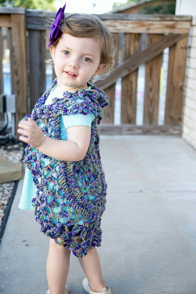 PDF Crochet Pattern to make Toddler Child Mandala Circle Vest Etsy