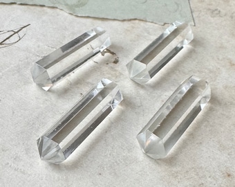 Clear Quartz Crystal, Undrilled Double Point Crystal, Priced Per Piece, One Crystal