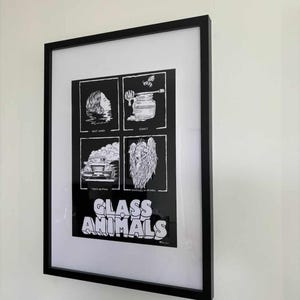 Póster de animales de cristal