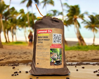 Medium Roast French Vanilla Belizean Coffee, Organic Coffee 1/2 Pound