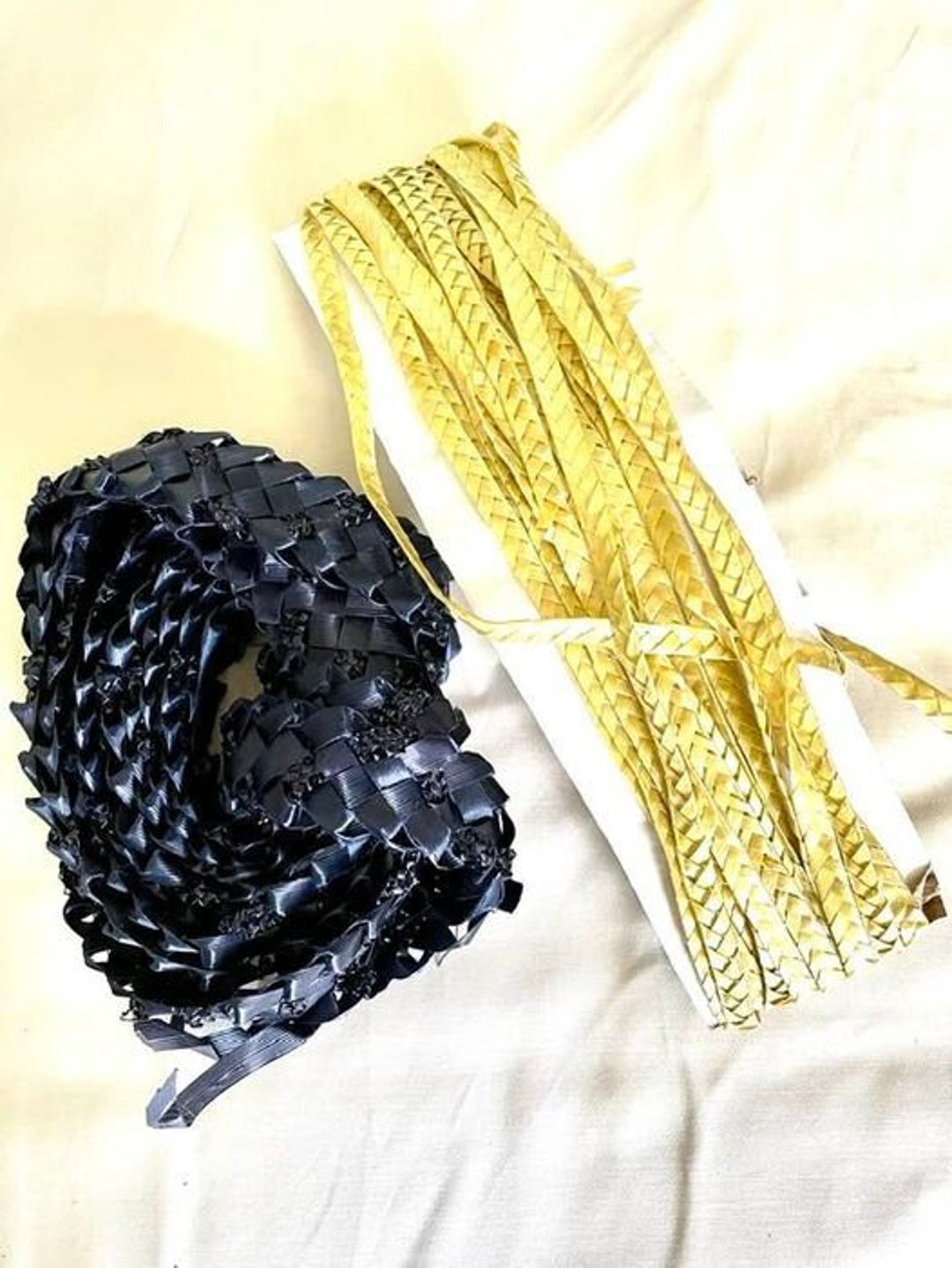 Vintage NAVY Straw Hat Band 1 1/4 Wide Millinery Braid Freebie Trim Ribbon UNUSUAL 1 1/4 9167 Etsy