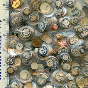 Lot of Vintage SMALL & MEDIUM 1/2&quot; -1 1/8&quot;  Round Glass Watch Crystals Cabochon Covers Nice VARIETY 8922