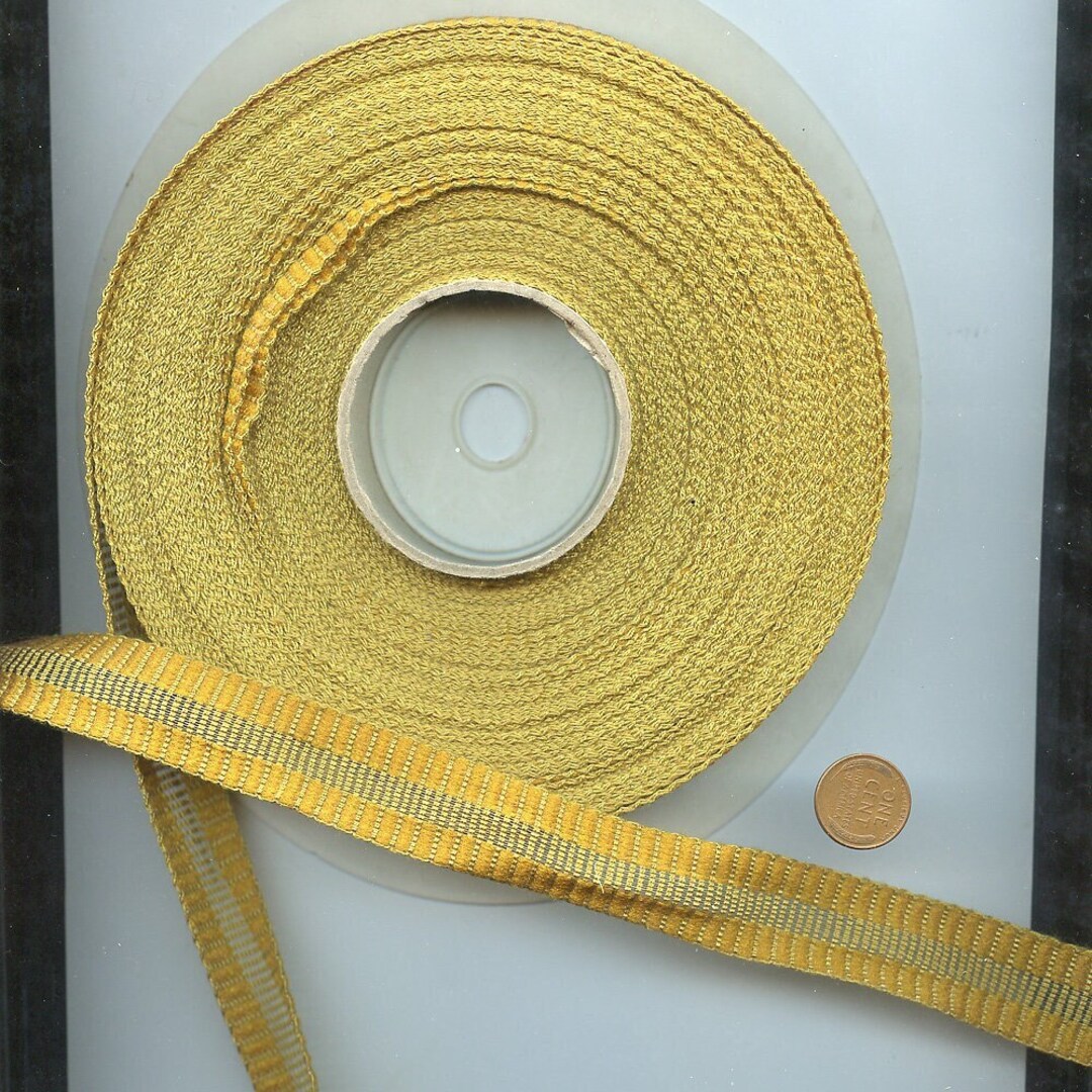 Vintage Gold Trim 7/8 width 20 Yards Almost a Full Roll Etsy.de