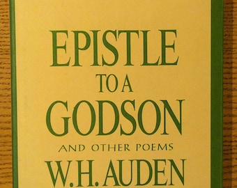 Epistle to a Godson and Other Poems by W.H. Auden (Hardback Book)
