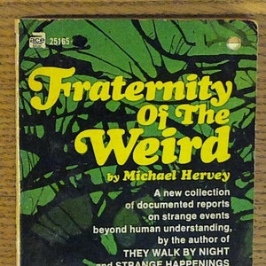 Fraternity of the Weird by Michael Harvey