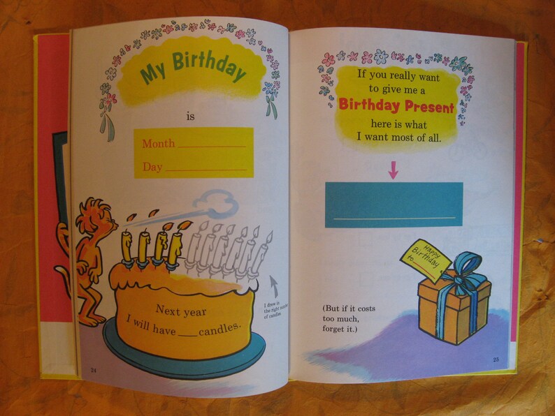 My Book About Me by Me Myself by Dr. Seuss and Roy Mdkie - Etsy