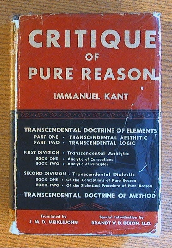 by　Immanuel　of　Etsy　Pure　Critique　Kant　Reason　India