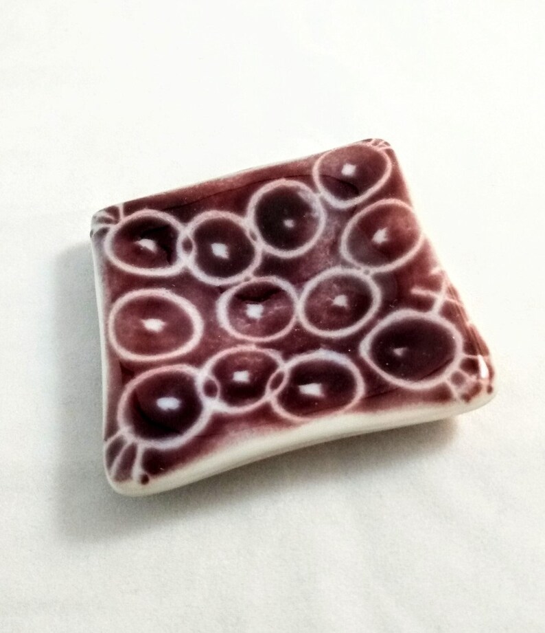 Powder berry fused glass dish