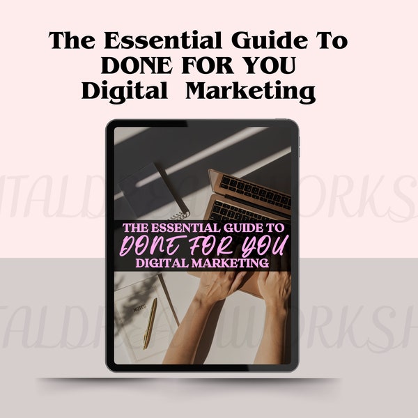 Digital Marketing- A essential Guide to digital marketing |  Done ForYou Guide| Resell | Lead Magnet | Freebie | PLR Included