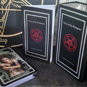 Praxis des Pentagram, 65 Karten Satanic Orakel Kartenspiel plus Ratgeber, Glanzausgabe
