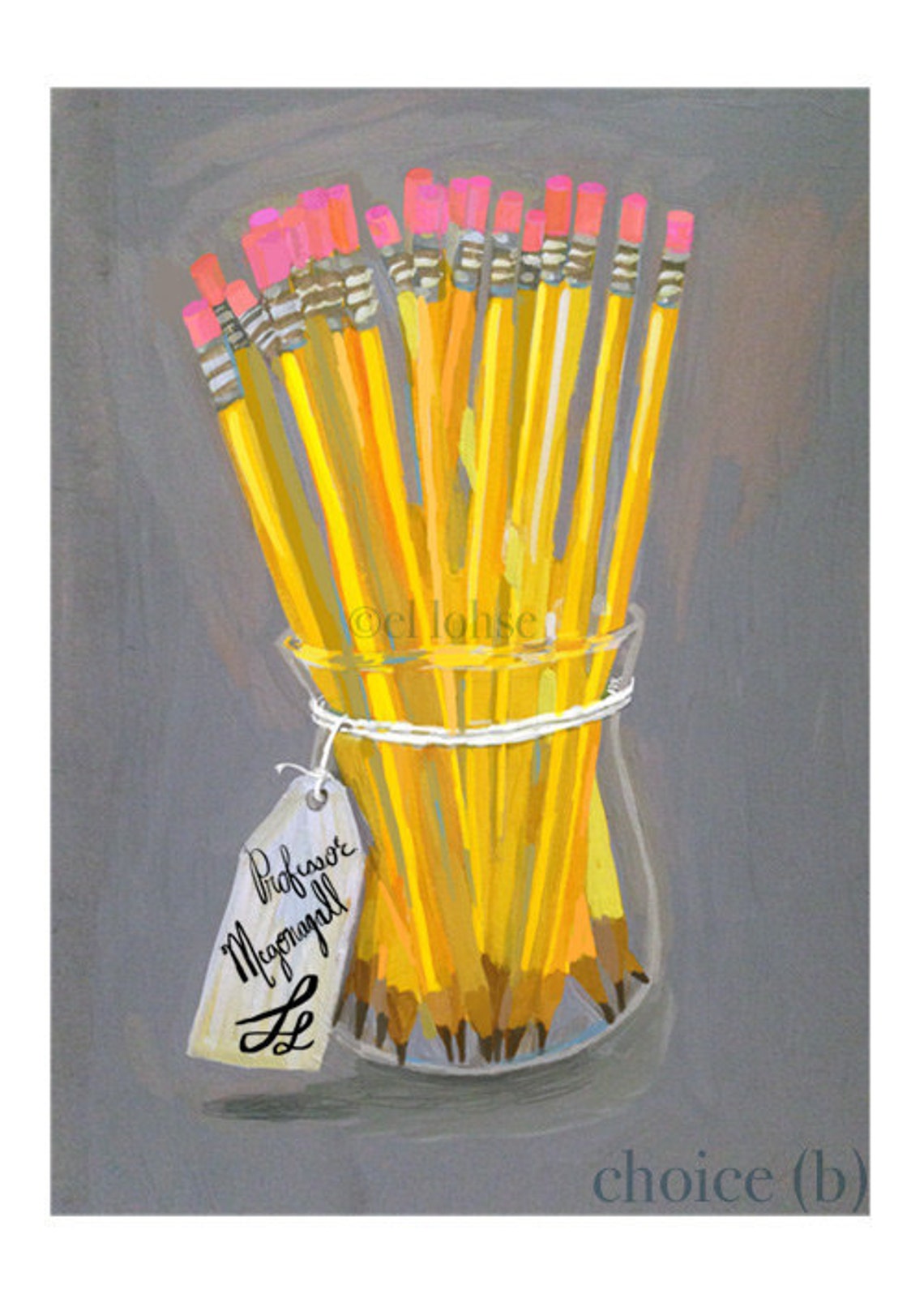 A Bouquet of Freshly Sharpened Pencils Art Print . for | Etsy