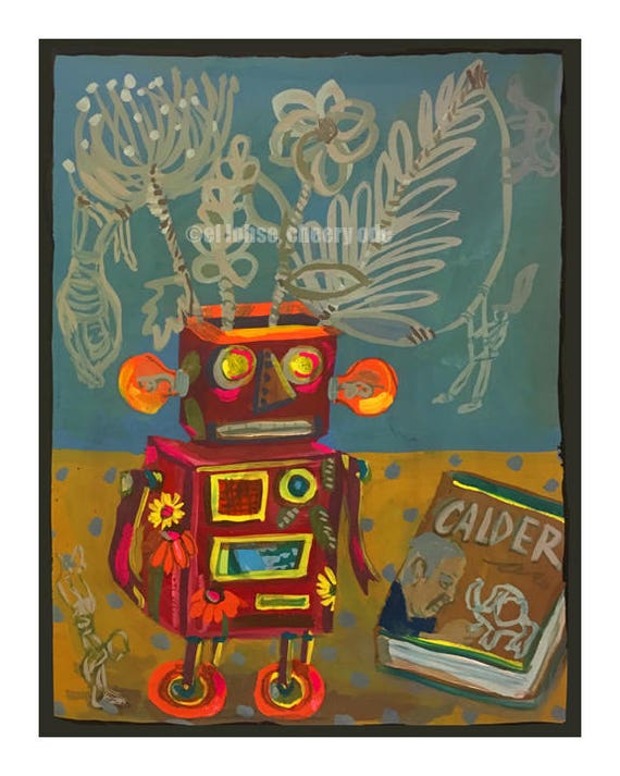 Robot Vase Ode To Alexander Calder S Wire Circus Etsy