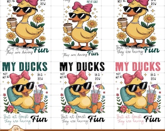 Paquete "Mis patos no están en fila" (Png), Pato ganso divertido (Png), Diseño sarcástico, Ganso sarcástico (Png), Autocuidado, Pato ganso, Ansiedad antisocial