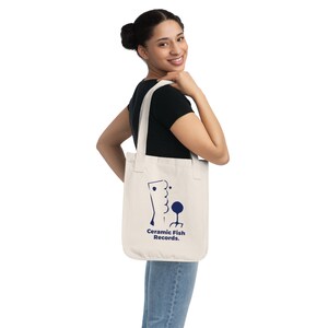 Ceramic Fish Records Tote Bag Organic Eco-friendly image 4