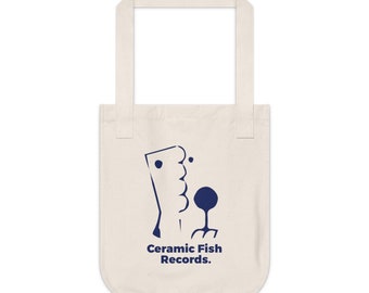 Ceramic Fish Records Tote Bag (Organic + Eco-friendly)