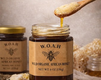 Miel silvestre africana 100 % cruda y sin refinar / Miel de bosque de Costa de Marfil
