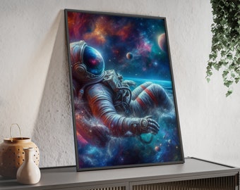 Kyle chilling in the stars framed print