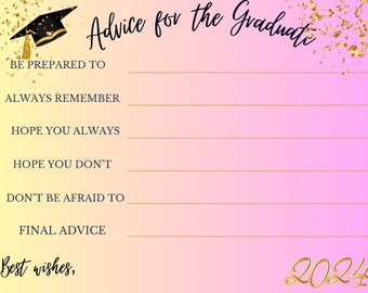 Graduation Advice Cards