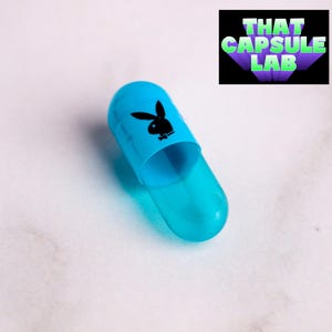 1000 x Empty Gelatin Capsules Size 0 Joined - blue play caps
