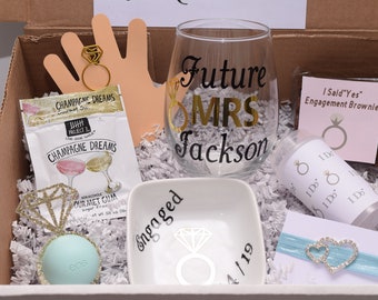 Engagement Gift Box For Best Friend | Engagement Gift Box | Engagement Gift For Her | Engagement Gift Box For Bride | Future MRS Gift Box