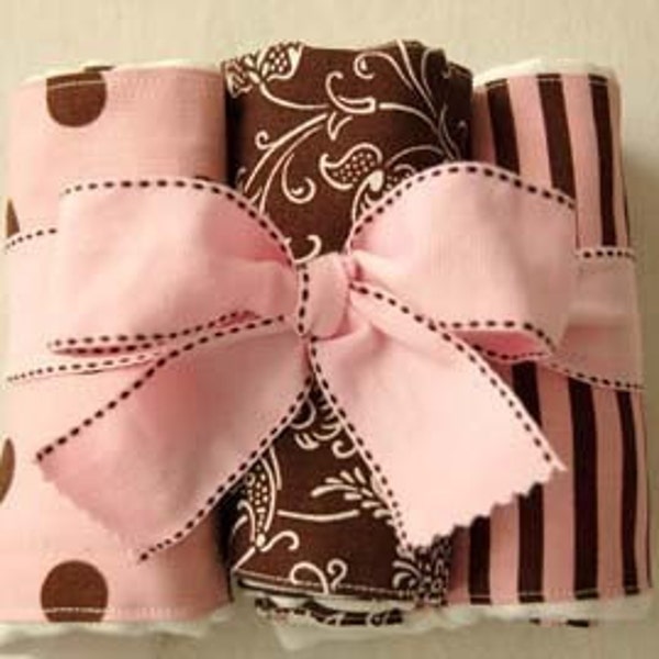 Make Your Own Upscale Diaper Burp Cloths PDF Turtorial eBook