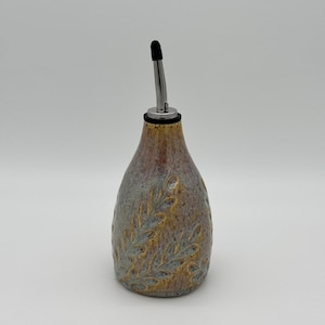 Handmade Pottery Oil Vinegar Bottle Stoneware Oil Bottle Unique Pottery Oil Bottle Handmade Ceramic Oil Vinegar Cruets Bottle