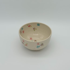 Handmade Pottery Bowl | Floral Ceramic Bowl