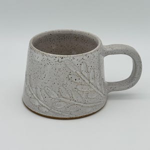 Handmade Ceramic Mug | White Pottery Cup