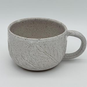 Handmade Ceramic Mug | White Pottery Cup