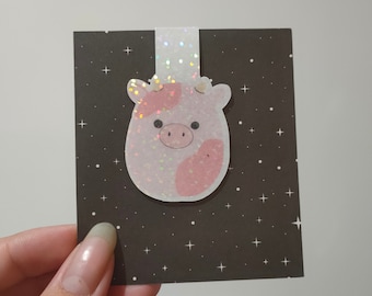 Cute Squishmallow Holographic Magnetic Bookmark | Page Saver | Page Keeper