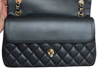 Lambskin Black Leather Bag