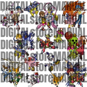 kit anime vectorizado manualmente en formatos pdf, png, dxf, eps, svg, vector, cricut