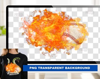 Baseball Flammen png Datei