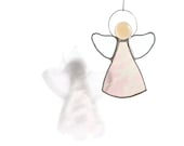 Pink Angel - Stain Glass Suncatcher