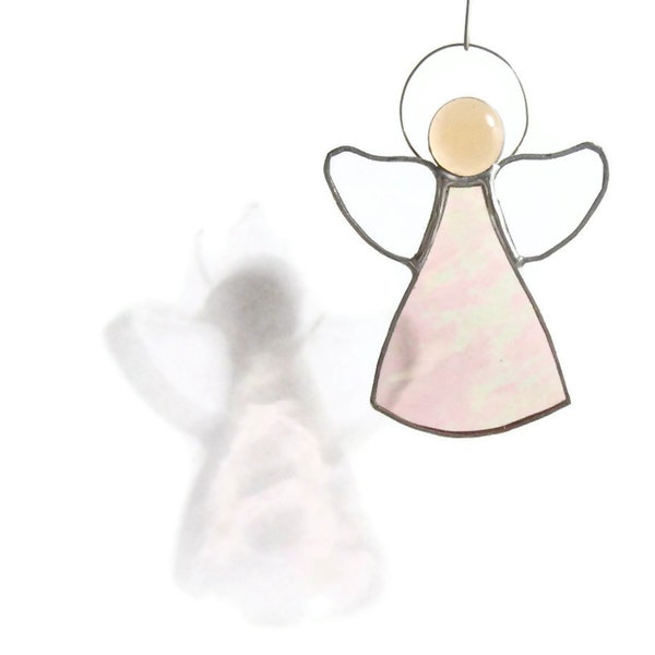 Pink Angel - Stain Glass Suncatcher