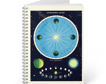 Astronomy Chart Seasons Softcover Notebook, A5 Ruled Pages - Journaling Gift