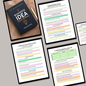 business journal
business ideas
entrepreneur guide
startup planner
idea organizer
business model
market research
business strategy
action plan
business planner
business workbook
new business
entrepreneur tools