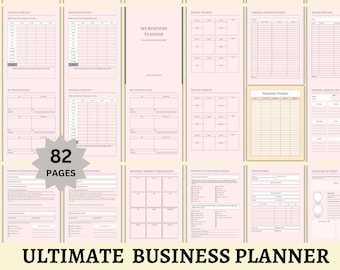 Planificador de negocios definitivo PLR: Cuaderno de trabajo editable para emprendedores (uso comercial)