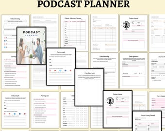 Planificador de podcasts definitivo / Organizador digital de podcasts / Planificador de contenido y episodios para podcasters