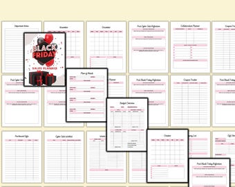 Black Friday Sales Planner: Holiday Marketing & Revenue Organizer (Digital Download)