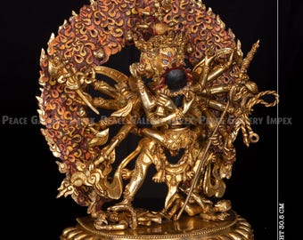 金鍍金のチャクラサンヴァラ像：チベット仏教美術 - Etsy 日本